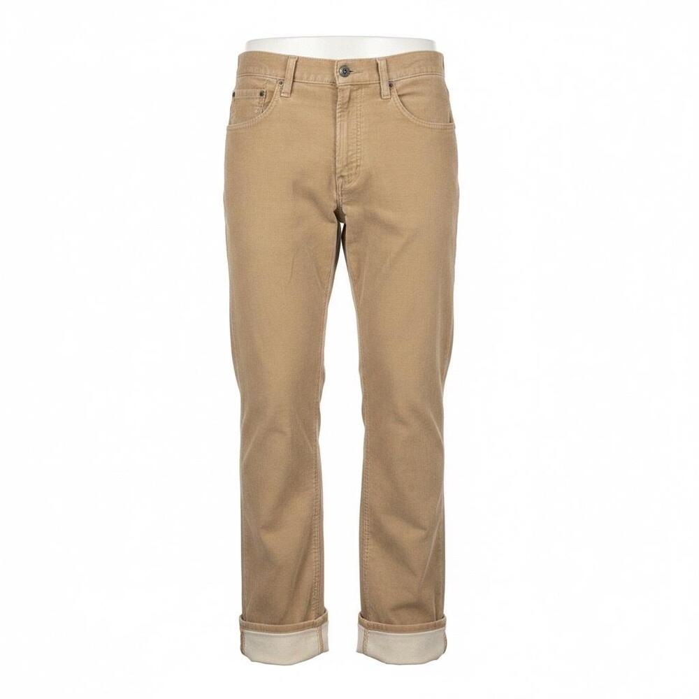 Levi's Pants Mens 34x33 Beige Khaki 559 Relaxed Straight Corduroy Casual